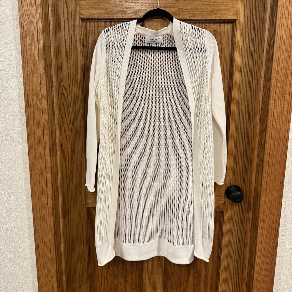 Athleta Derek Lam 10 Crosby Open Knit Cardigan M